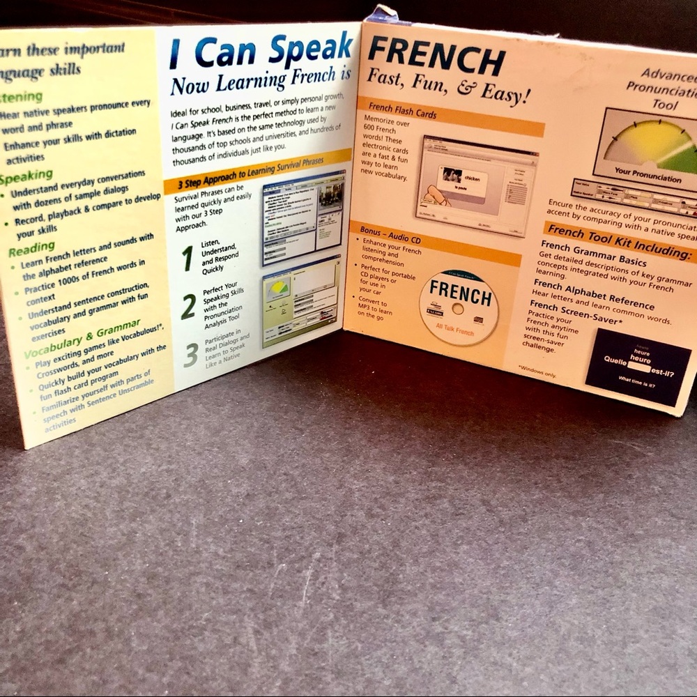 I CAN SPEAK FRENCH! CD-ROM and All Speech CD Lessons! - Picture 6 of 13